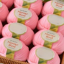 Merino Wolle- 5x 50 gr. -rosa