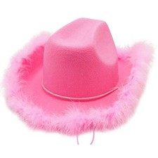 Cowgirl Hut mit flauschigen