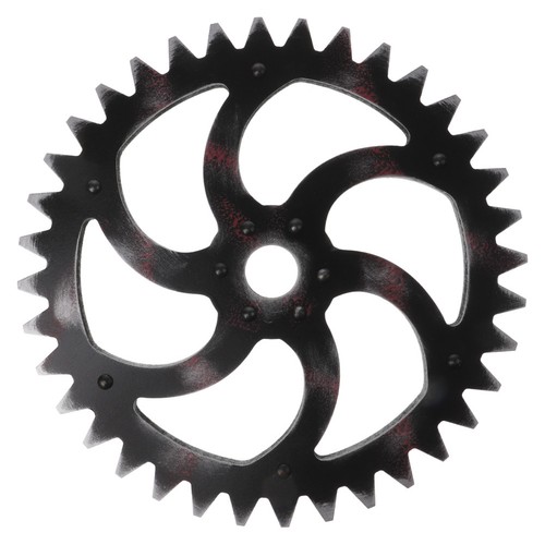 3pcs black retro gear wall - 3pcs,