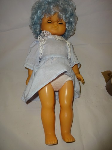 Ddr puppe selten haare farbig - selten,
