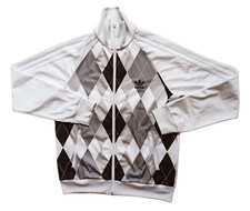 Adidas Retro Jacke Ivan Lendl Tennis Diamond Argyle grau Diamonds Originals M