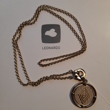 LEONARDO Charmkette Kette 70 cm lang  Damen inkl. Medaillon 3,5 cm dm