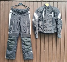 Probiker Air Vent Motorradkombi Jacke Hose Damen Gr 36/38 Schwarz Weiß Protektor