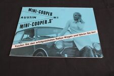 Original Austin Mini Cooper S MK 2 in deutsch Prospekt Brochure