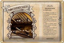 Blechschild Berufe 30x20 cm