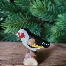 Distelfink vogel figur holz - figur,
