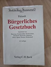 Bürgerliches Gesetzbuch (Vormals Palandt) von Jürgen Ellenberger Christian...