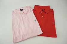 GANT Polohemd Set – 2× Herren Poloshirt Größe L – Rosa & Rot – Classic Piqué – L