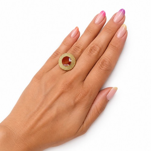 Damen ring roter - ring, stein