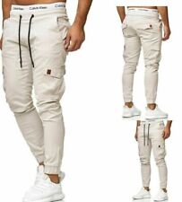 Herren Cargo Jogger Chino Stretch Hoses Sweatpants Sweathose 3301 g