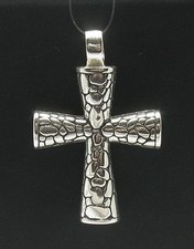 Echter Sterling Silber Anhänger Kreuz massiv punziert 925 handgefertigt