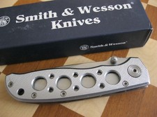 Taschenmesser Smith&Wesson, Extrem OPS, CK105H, Griffschalen Alu silber