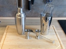 Shaker Set, Boston Shaker, Cobbler Shaker, 2x Jigger, Barlöffel