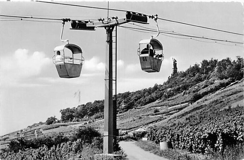 Rüdesheim rhein seilbahn - ak,