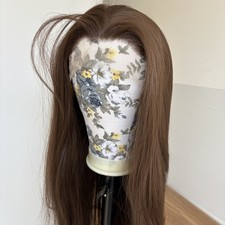 13x4 Lace-Front-Perücken Hitzebeständiges Haar Hellbraun Long Straight