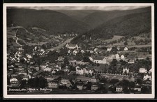 Ansichtskarte Nassau /Lahn, Blick vom Burgberg auf den Ort und Umgebung 