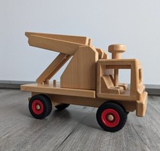 Fagus Abschleppwagen Auto Holz LKW Holzspielzeug 