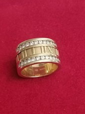 Tiffany Ring Atlas Gold 12mm 30 Diamanten ca 0,9 Karat Größe 55 17,5 mm (ca.)17