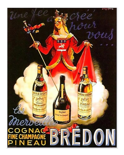 Vintage cognac werbeplakat - vintage,