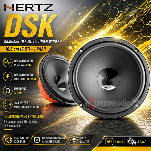 Hertz dsk dv165 cm - hertz, auto