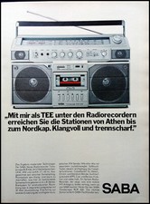 Saba radiorecorder rcr 426 - saba,