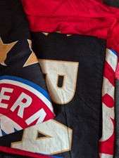 Bayern München Bettwäsche 80x80 135x200 Schwarz mit Spannbetttuch Rot 