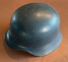 Ausrüstung Stahlhelm graublau GS64 + Innenfutter ab 2WK Militär ohne Kinnriemen