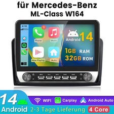 10.1 Android 14 Autoradio Für Mercedes Benz ML/GL Klasse W164 X164 GPS Navi dab+