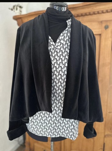 Frank usher samt jacke - jacke, schwarz