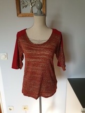 ⭐Shirt Sweater Rot Schimmer Damen Jolina M⭐