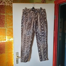 Braune Schlangenhaut Skinny