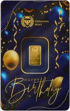 Goldbarren Happy Birthday 1g
