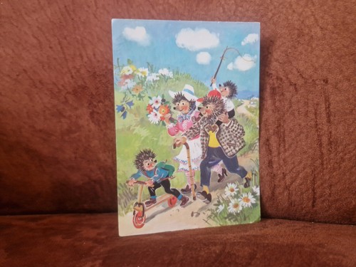 Scherzkarte igel familie - pk,