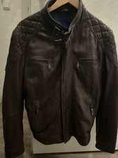 Joop Lederjacke Biker Braun Gr 50/M