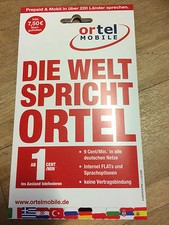 Deutsche eplus / Ortel Simkarte mit 20,00 Euro Guthaben zu verkaufen