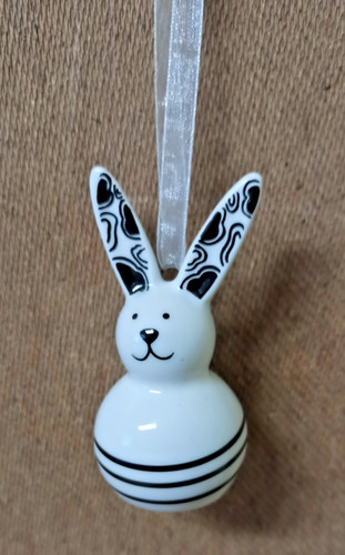 Osterdeko keramik hase - osterdeko, in