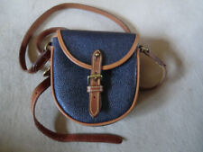 Mulberry Tasche,  Saddle Bag, Scotchgrain, Leder, blau
