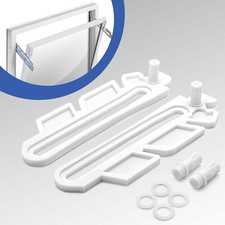Kippschere Ersatzteil Set Weiß Kellerfenster passend für MEA 41 A 290 + 41 A 291