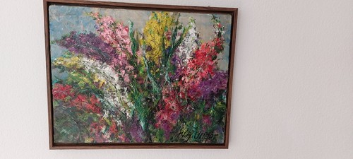 ölgemälde gladiolen - Ölgemälde,