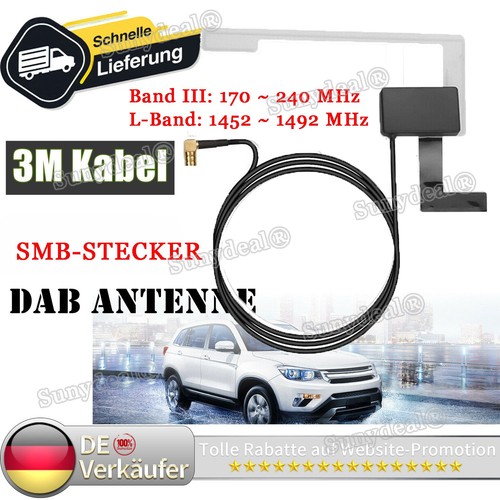 300cm dab antenne aktiv - dab+,