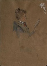 Unbekannt Lesende Frau/