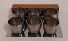 6x Schnapsbecher Zinn Magnet