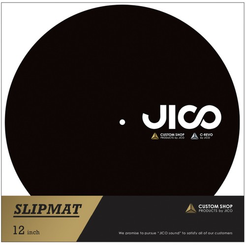 Jico logo slipmat black - 12",