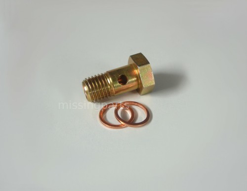Hohlschraube gelb - 12,