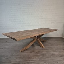 26890 Esstisch Tisch Baumstamm Teakholz 3,00 m x 1,00 m