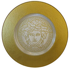 Platzteller aus Glas mit Medusa in Gold Ø 33 cm - Höhe 1,5cm - AE1114