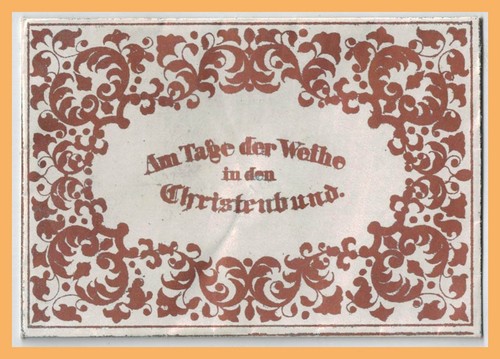 Taufbrief datiert 1847 - datiert,