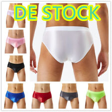 DE Herren Glossy String Bikini Slips Glanz Unterwäsche Low Rise G-String Brief