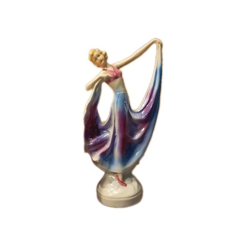 Porzellan figur tänzerin - porzellan, figur-tänzerin