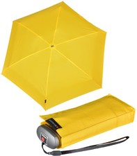 Knirps Regenschirm Damen Taschenschirm klein leicht flach Travel UV-Schutz uni